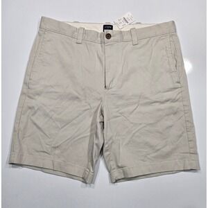J.Crew Mens 9" Inseam Oxford Cloth Khaki Shorts - Size 34 - New with Tags (1245)